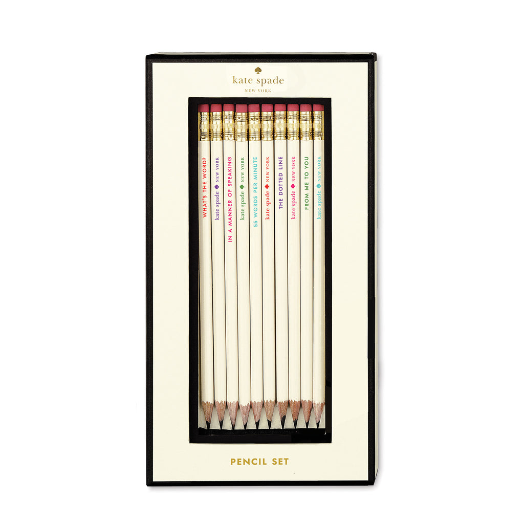 Kate Spade New York: Pencils 10 Set - Luxe Gifts™
