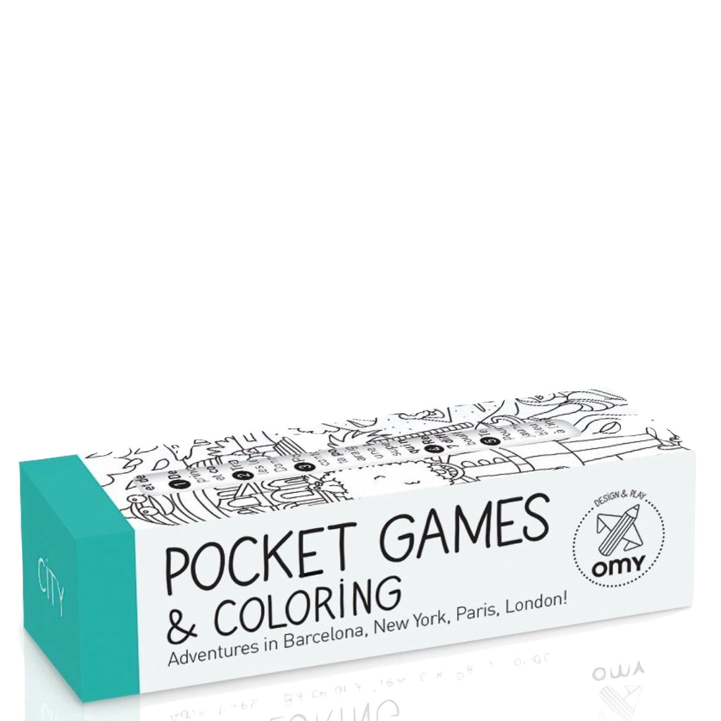 Omy: Colouring In Pocket Games: City - Luxe Gifts™
 - 1